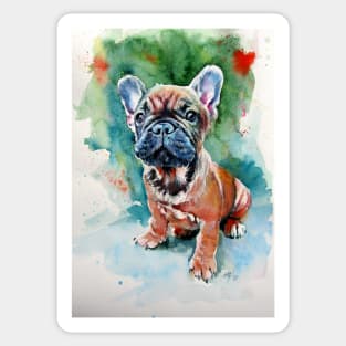 French bulldog puppy Sticker